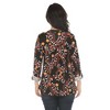 White Mark Women's Paisley Button Front Tunic Top - 3 of 4