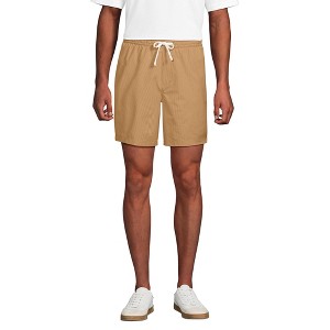 Lands' End Men's 7" Seersucker Beach to Boardwalk Pull On Shorts - 1 of 4