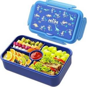 Bento Lunch Box for Kids with 4 Compartments, Leakproof Large Lunchbox, - 1 of 4