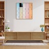 30" x 30" Pastel Lockers by Luc Vangindertael (laGrange) Framed Canvas Wall Art Print - Amanti Art: Modern Lithograph, Polystyrene Frame - 4 of 4