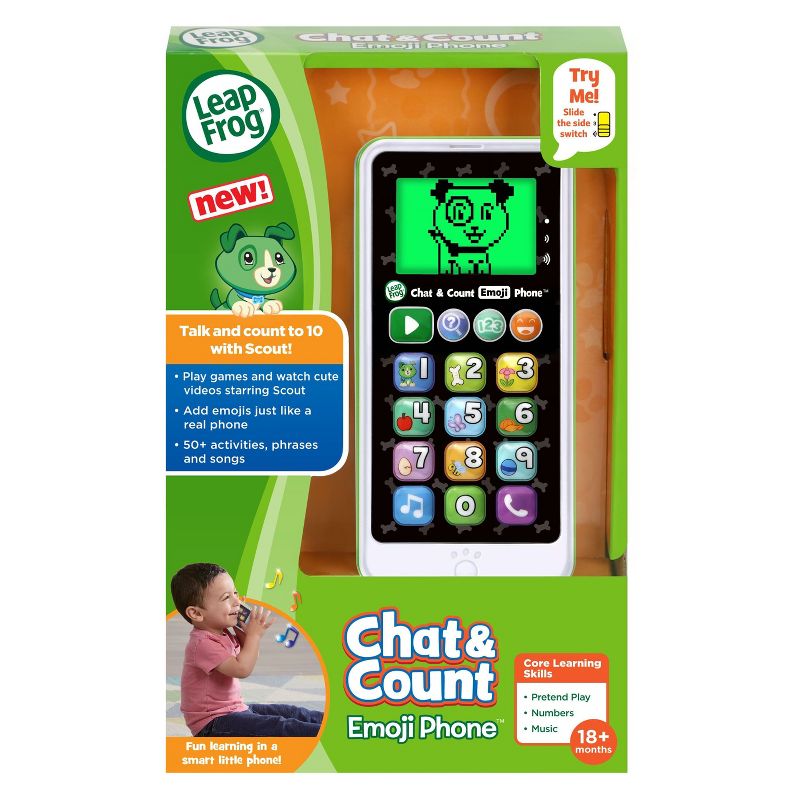 LeapFrog Chat and Count Emoji Phone - Green, 3 of 9