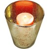 Livevie Champagne Collection Vase Style Handmade Glass Votive Candle Holders for Weddings and Home Decor (Set of 2), Large - 4 of 4