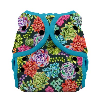 Image of Thirsties | Duo Wrap Snap Pack of 1 - Desert Bloom Multicolored Diaper Cover, Size One (6-18 lbs)