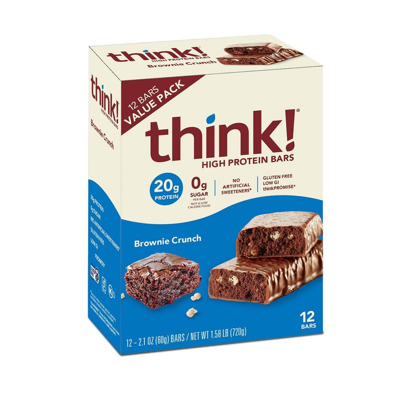 think! High Protein Brownie Crunch Bars, 3 of 12