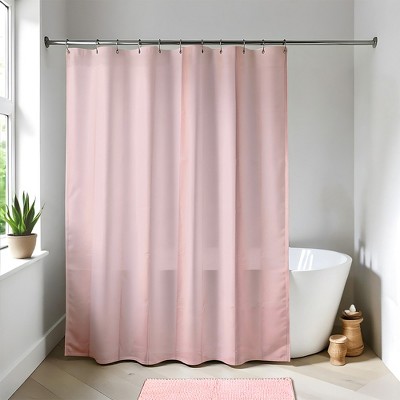 Evideco French Home Goods Extra Long Shower Curtain Liner Plastic 79"L x 71"W