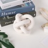 Aoibox Wood Knot Chain Link Decor - Hand Carved Boho Wooden Links for Coffee Table, Entryway, Shelf, Modern Farmhouse Decoration - 2 of 4