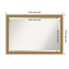 Amanti Art Carter Dark Gold Beveled Wood Framed Bathroom Vanity Wall Mirror - 3 of 4