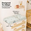 KeaBabies 2pk Soothe Changing Pad Covers for Girl, Boy, Organic Soft Cotton Contoured Diaper Changing Table Pad Covers - 4 of 4