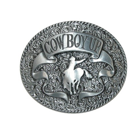 Ctm Cowboy Up Belt Buckle, Silver : Target