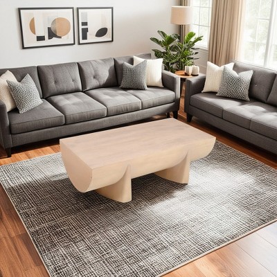 Royal Hampton Coffee Table | 48" Curved Rectangular | Mango Wood