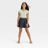 Girls' Pleated Denim Mini Skirt - art class™ - 3 of 3