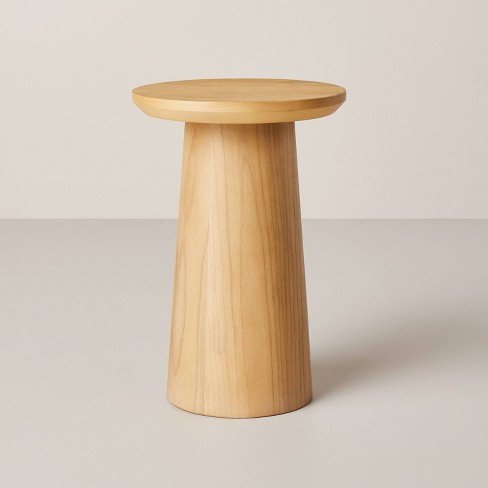 Wooden Round Pedestal Accent Drink Table - Hearth & Hand™ With Magnolia : Target