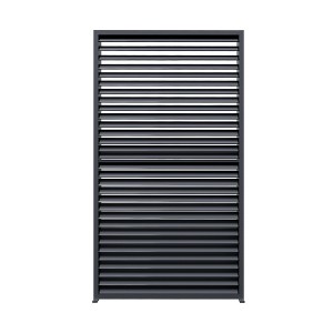 PURPLE LEAF Louvered Pergola Accessory Aluminum Louver Grille for Optimal Privacy, Sunlight Control Side Fixed Shutter Wall, Pergola Not Included - 1 of 4