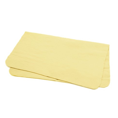 Unique Bargains Absorbent Synthetic Drying Chamois Towel Car Auto Wash  Cleaning Cloth 17x12.6x0.08 Yellow