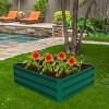 Costway 40x32 Inch Patio Raised Garden Bed Vegetable Flower Plant Dark Green New - 4 of 4