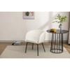 NicBex 1pc Dining Chair with Cushion Seats Modern Upholstered Fabric Dining Room Chair with Metal Legs - 4 of 4