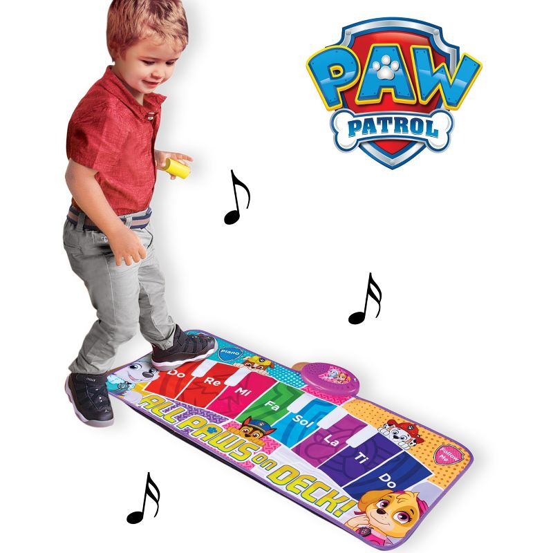 Paw Patrol Interactive Piano Dance Mat with 3 Play Modes, 3 of 8