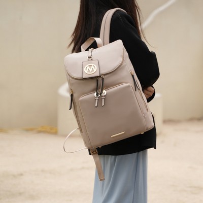 MKF Collection Angela vegan Leather Large Travel Backpack by Mia K- Olive — фото 2