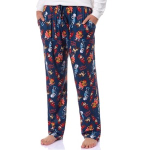 The Year Without a Santa Claus Men's Snow Heat Miser Tossed Print Pajama Pants - 1 of 4
