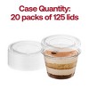 Smarty Had A Party Lid For 4 oz Clear Plastic Souffle cup - 2500 pcs - 3 of 4