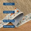 Garvee Area Rugs for Living Room Floral Bordered Rug Braided Print Area Rug Soft Non Slip Low Pile Carpet Home Decor - 4 of 4