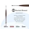 Borciani e Bonazzi Unico Synthetic Mongoose Artist Paint Brush - Series 801 Flat - Size #1 - Watercolors, Oil & Acrylic Paint - Handcrafted in Italy, - 2 of 4