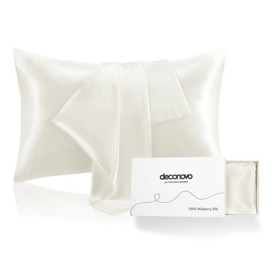 Deconovo 100% Mulberry Silk Pillowcase – 22 Momme
