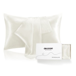 Deconovo 100% Mulberry Silk Pillowcase – 22 Momme - 1 of 4
