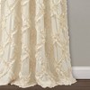 Set of 2 Ruffle Diamond Light Filtering Window Curtain Panels - Lush Décor - 3 of 4