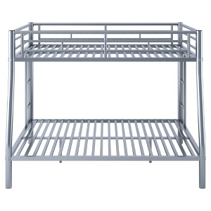 NicBex Full XL Over Queen Bunk Bed with Full-Length Safety Guardrail,Metal Loft Bed with Built-In Ladder,Modern Bunk Beds,Bunk Beds for Bedroom - 1 of 4