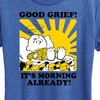 Women's - Peanuts - Its Morning Already Short Sleeve Graphic T-Shirt - 2 of 4