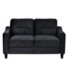 CAVINAS Velvet Sofa,Modern Couch with U-Shaped Spring Support - Chenille Fabric for Living Room,Bedroom,Office - 2 of 4
