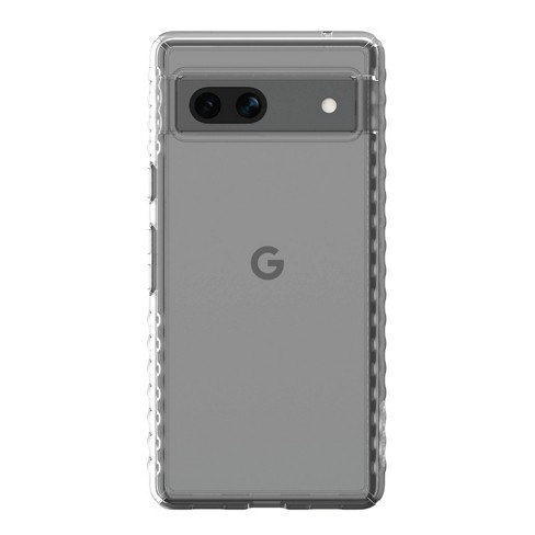 For Google Pixel 7a Case, Clear Gel Phone Cover & Glass Screen