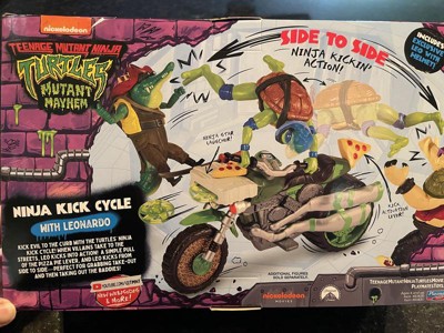 Teenage Mutant Ninja Turtles: Mutant Mayhem Ninja Kick Cycle With Leonardo  Action Figure : Target