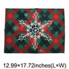 Unique Bargains Christmas Place Mats Linen Red Green White 13" x 17.7" 2 Pcs - 3 of 4