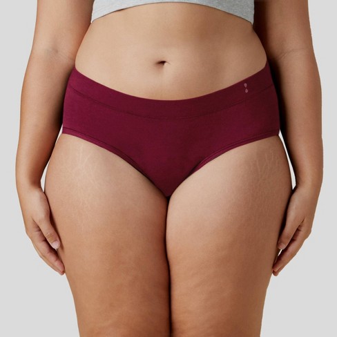 Thinx For All Women's Plus Size Moderate Absorbency Brief Period Underwear  - Gray 2x : Target