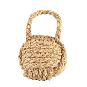 Storied Home Nautical Rope Knot Decorative Cotton Door Stop - 1 of 4