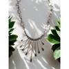 Michelle Marie Boutique's Gemstone and Crystal Bead Paddle Necklace - 3 of 4