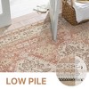Abynow Vintage Distressed Medallion Indoor Area Rug - 3 of 4