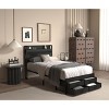 NicBex Twin Size Wooden Platform Bed with Storage Headboard & Shelf/Drawers,Modern Small Bed Frame for Bedroom,Kids Room - 2 of 4