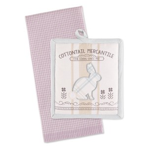 Design Import Cottontail Mercantile Potholder Gift Set - 1 of 4