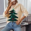 KOJOOIN Women's Ugly Christmas Sweater Funny Cute Christmas Tree Knitted Pullover Jumper Tops - 4 of 4