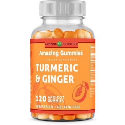 Amazing Formulas Curcumin & Ginger Gummies Apricot Flavor 120 Gummies