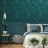Nicole Miller Laid Back Leopard Teal Peel & Stick Wallpaper - 2 of 4