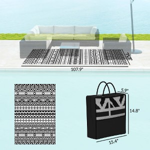 Chic Crate 6X9FT Outdoor Rug, Waterproof Plastic Rug with Carry Bag ...