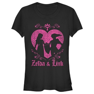 Juniors Womens Nintendo Legend of Zelda Link Love T-Shirt - 1 of 3