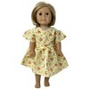 Doll Clothes Superstore Yellow Flower Dress Fits 18 Inch Girl Dolls Like American Girl, Our Generation and My Life Dolls - 3 of 4