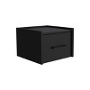 INFURNIC Nightstands Floating Nightstand with Single Drawer Wall-Mounted Space-Saving Design for Bedroom, Black, 13.8"*13.2"*9.8" - 4 of 4