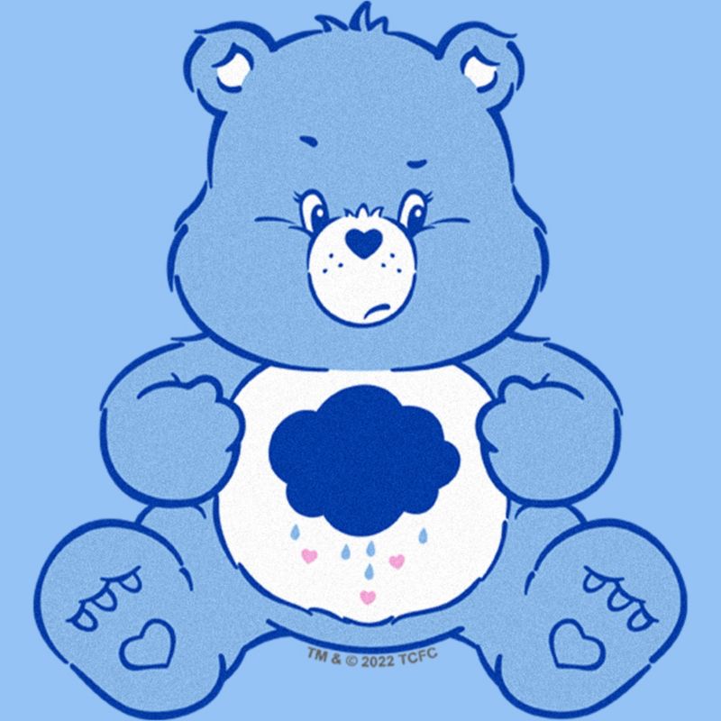 Care Bears Grumpy Bear Rain Cloud  T-Shirt - Light Blue - 4T, 2 of 4