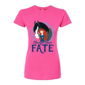 Women's - Disney - Merida & Angus Change Your Fate Fitted Graphic T-Shirt - 1 of 3